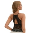 thumbnail image 1 of Unique Bargains Women's Lace Mesh Camisoles for Everyday Wear M Black, 1 of 6