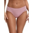 thumbnail image 1 of Unique Bargains Women's Lace Mid-Waisted Full Coverage Briefs XS Pink, 1 of 6