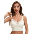 thumbnail image 1 of Unique Bargains Women's Lace Wave Trim V Neck Cropped Camisole M White, 1 of 6