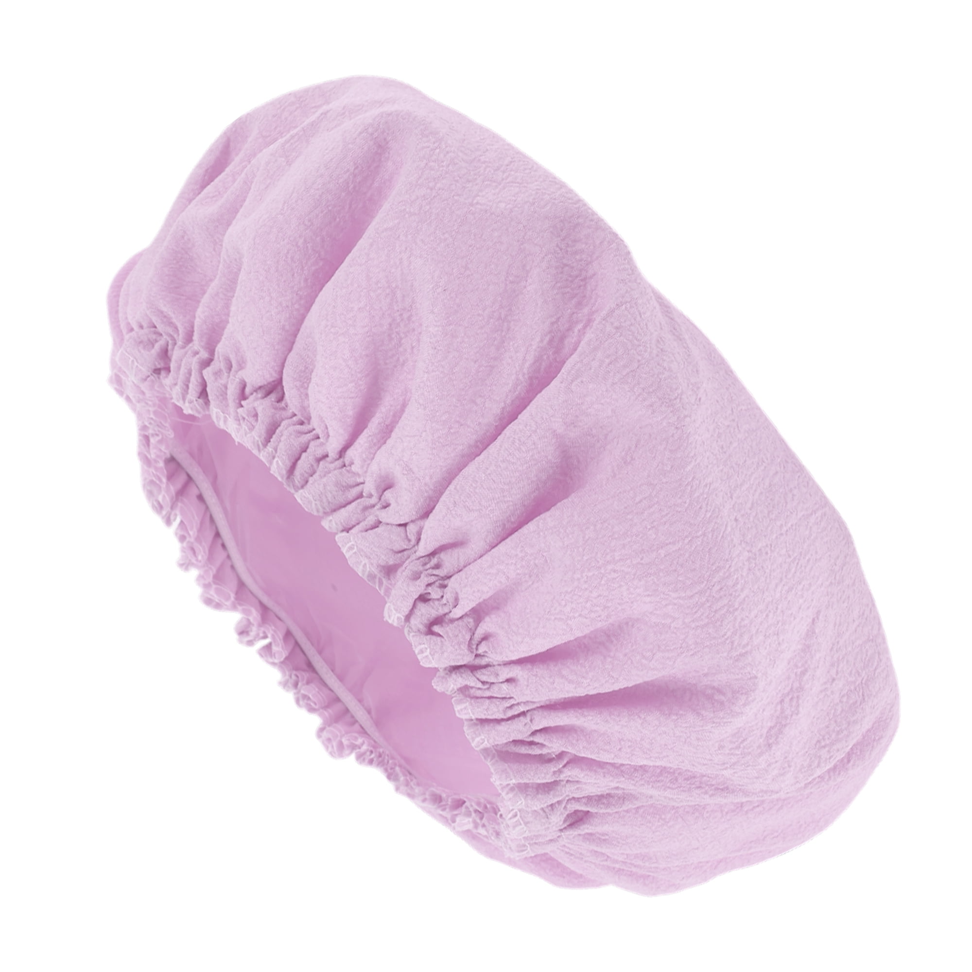 Unique Bargains Women's Lightweight Bath Caps 1 Pc Light Purple