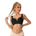 thumbnail image 1 of Unique Bargains Women's Lingerie Full Coverage Bustier Vest Bra Black 80/36C, 1 of 5