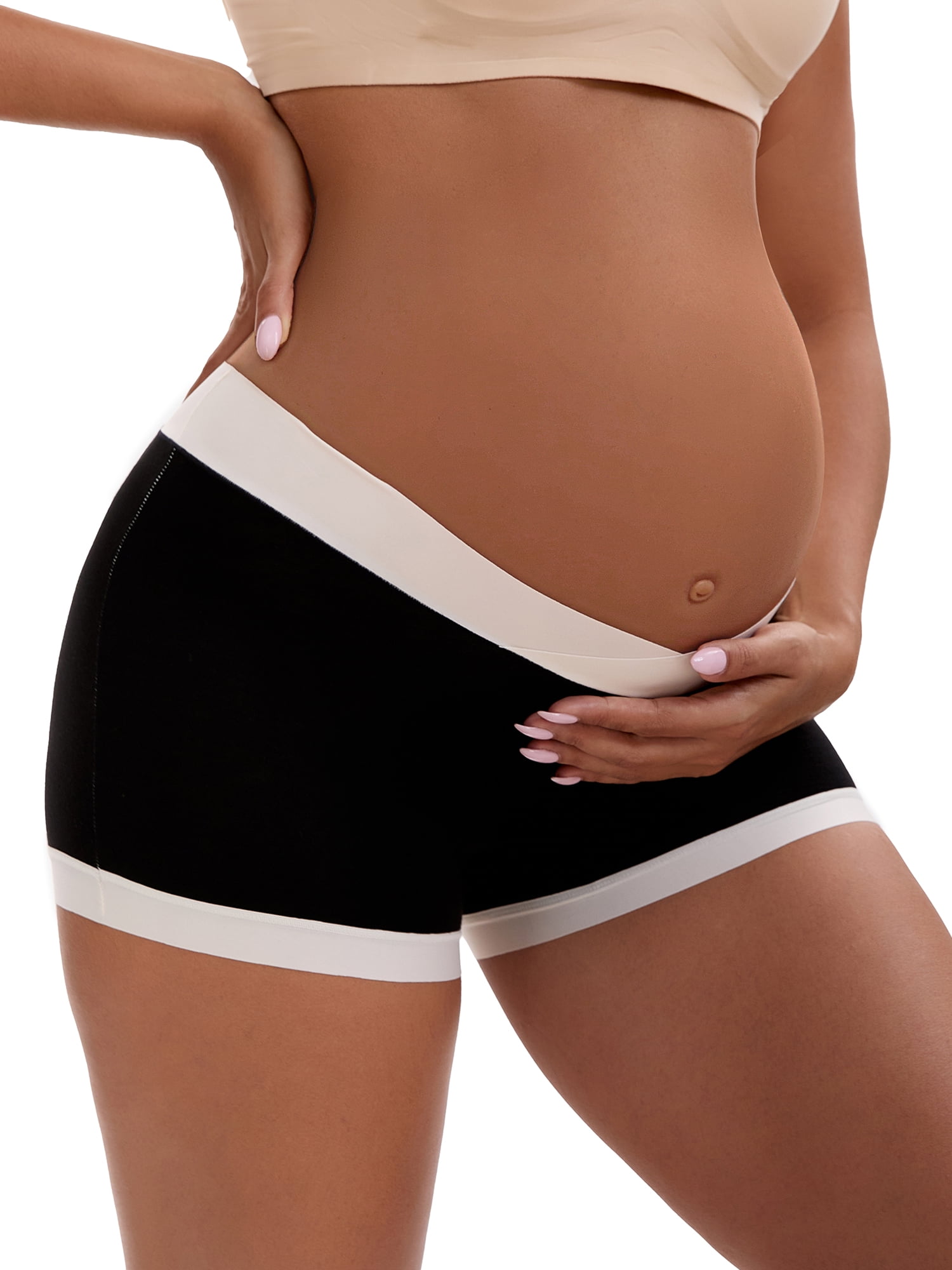 Unique Bargains Women's Low Waist Pregnancy Seamless Ladies Panties XL Black