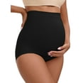 thumbnail image 1 of Unique Bargains Women's Maternity High Waist Briefs with Butt Lifter Design L Black, 1 of 6