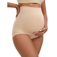 thumbnail image 1 of Unique Bargains Women's Maternity High Waist Briefs with Butt Lifter Design S Beige, 1 of 6