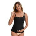 thumbnail image 1 of Unique Bargains Women's Maternity Thermal Camisoles with Built-In Bra XL Black, 1 of 6