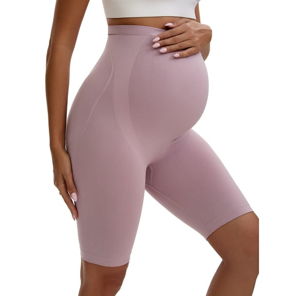 Unique Bargains Women's Maternity Thigh Slimmers Butt Lifter Control Panties M Pink