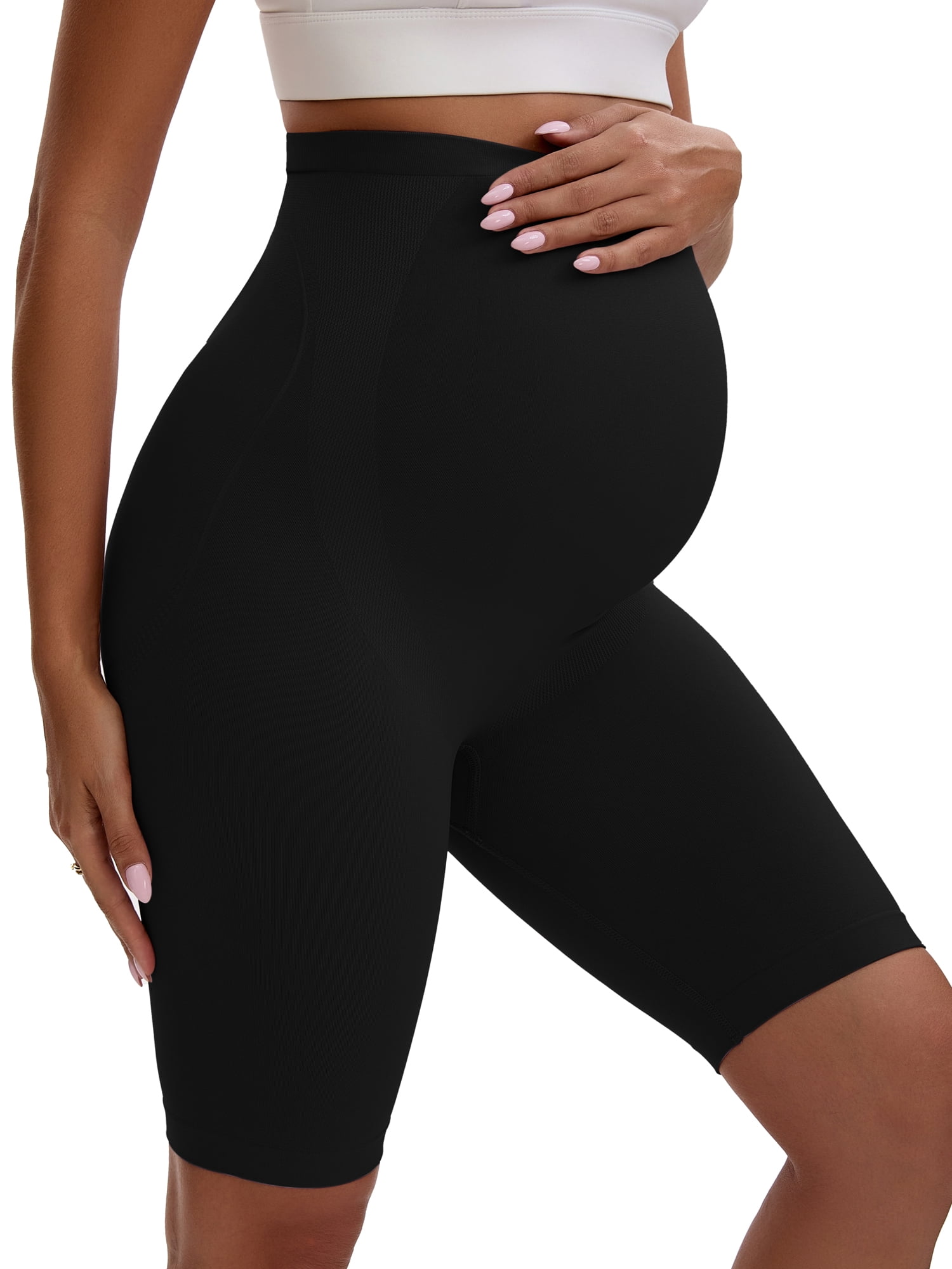 Unique Bargains Women's Maternity Thigh Slimmers Butt Lifter Control Panties XL Black