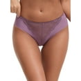thumbnail image 1 of Unique Bargains Women's Mid Waisted Smooth Silky Breathable Underpants M Purple, 1 of 6