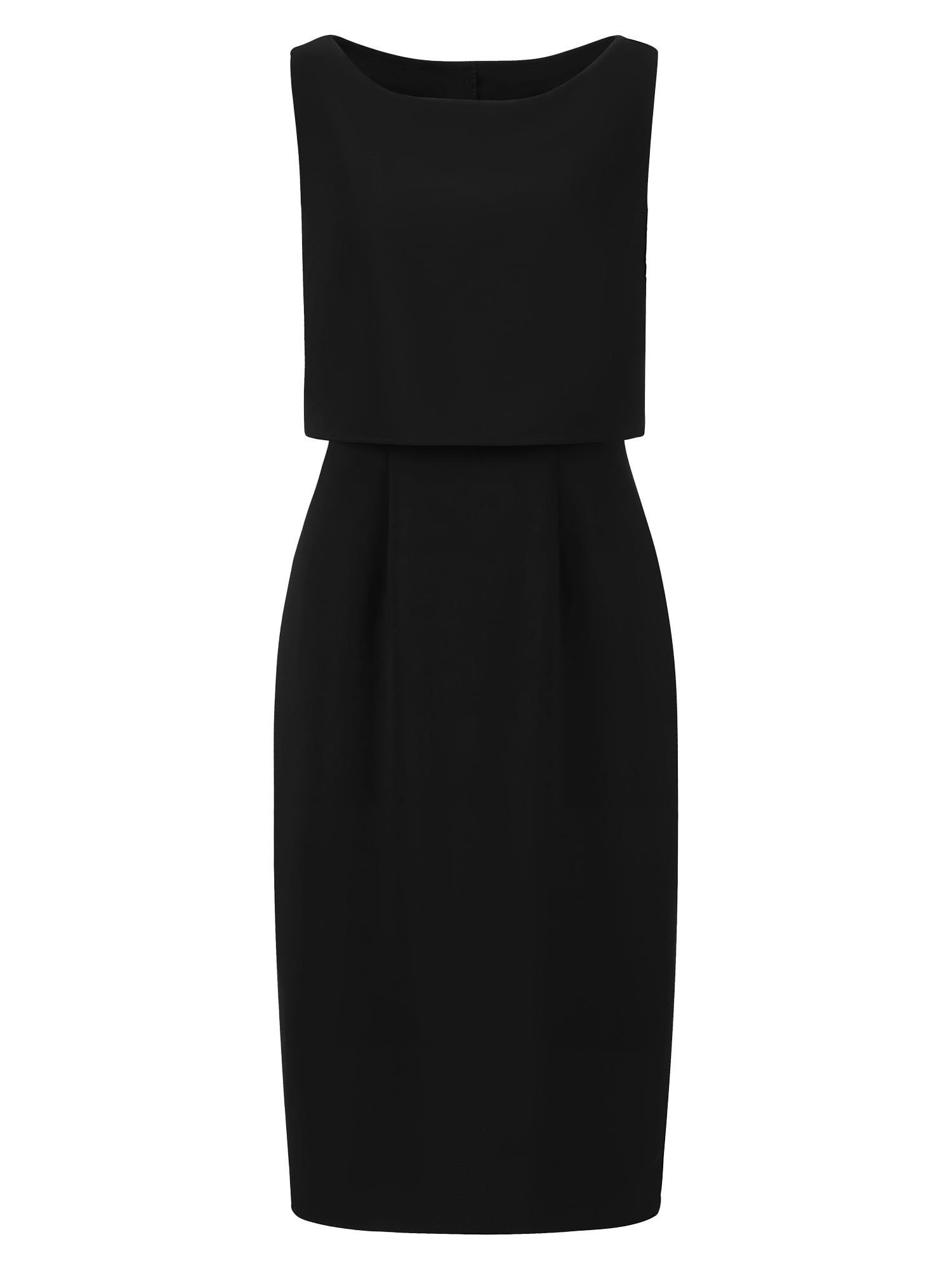 DARING DIVA Boat Neck Pencil for Office Funeral Events Dress M Black