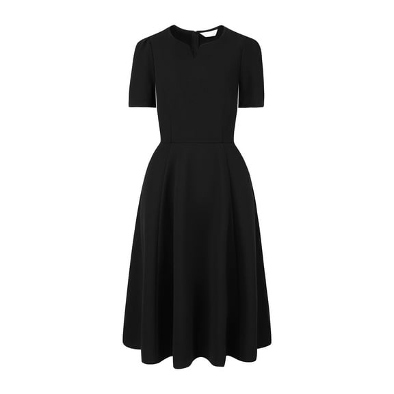 DARING DIVA A-Line Work Church Pockets Dress L Black