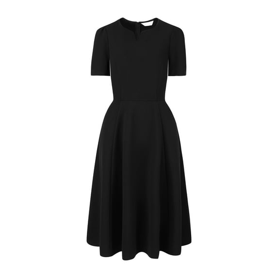 DARING DIVA A-Line Work Church Pockets Dress L Black