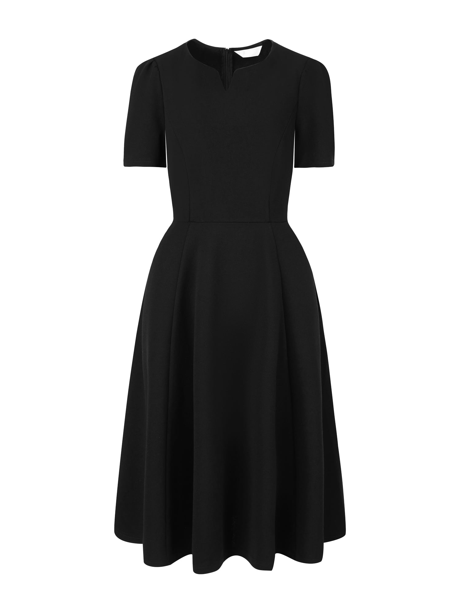 HELYO Women's Criss-Cross V Neck Dress With Pockets - Fit & Flare Style
