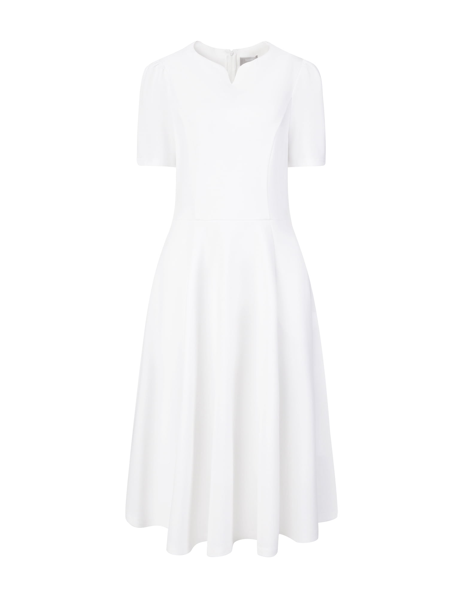 DARING DIVA A-Line Work Church Pockets Dress M White