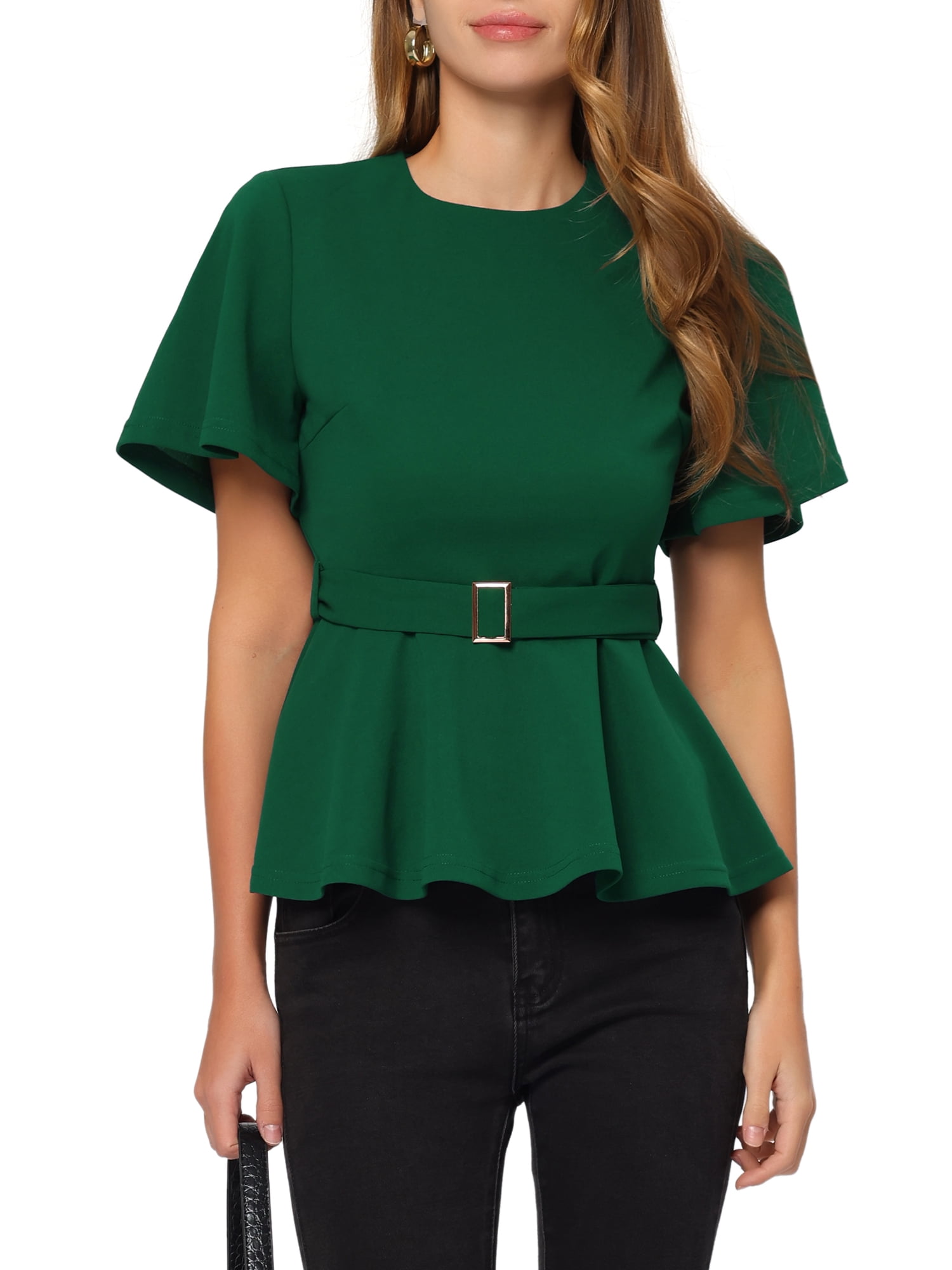 peplum office tops