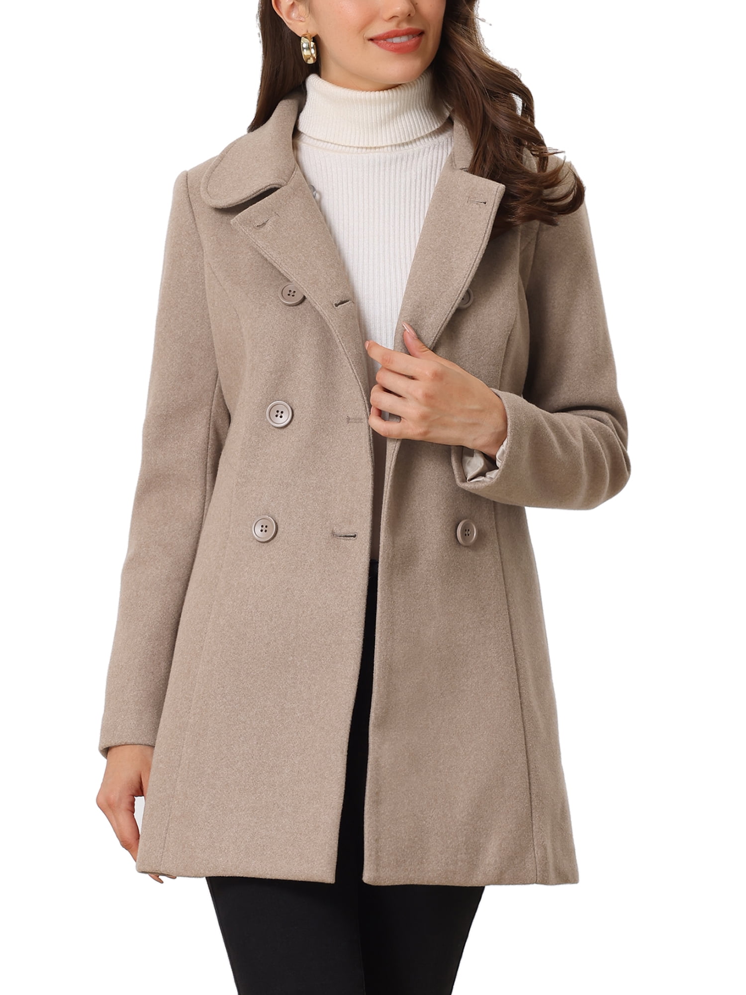 Interesting Womens Double Breasted Coat Images