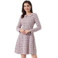 thumbnail image 1 of DARING DIVA Peter Pan Collar A-line Dress S Pink, 1 of 6
