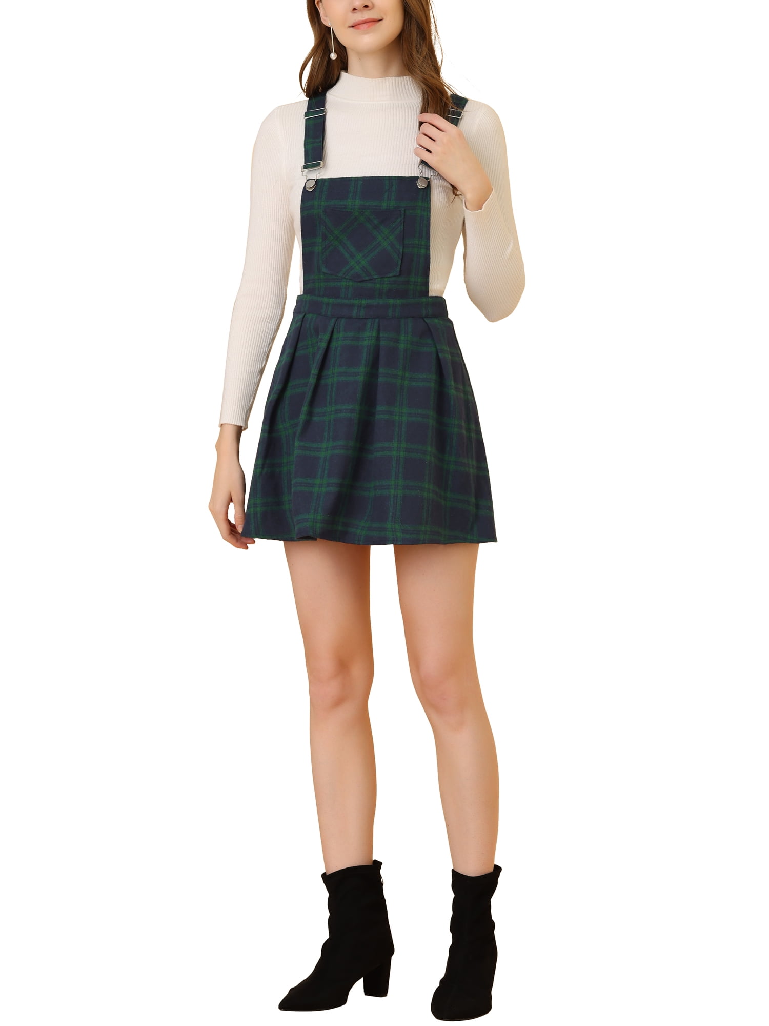 Himosyber Women's Cotton Linen Shortall Romper - Adjustable Strap Pinafore Overall With Pockets