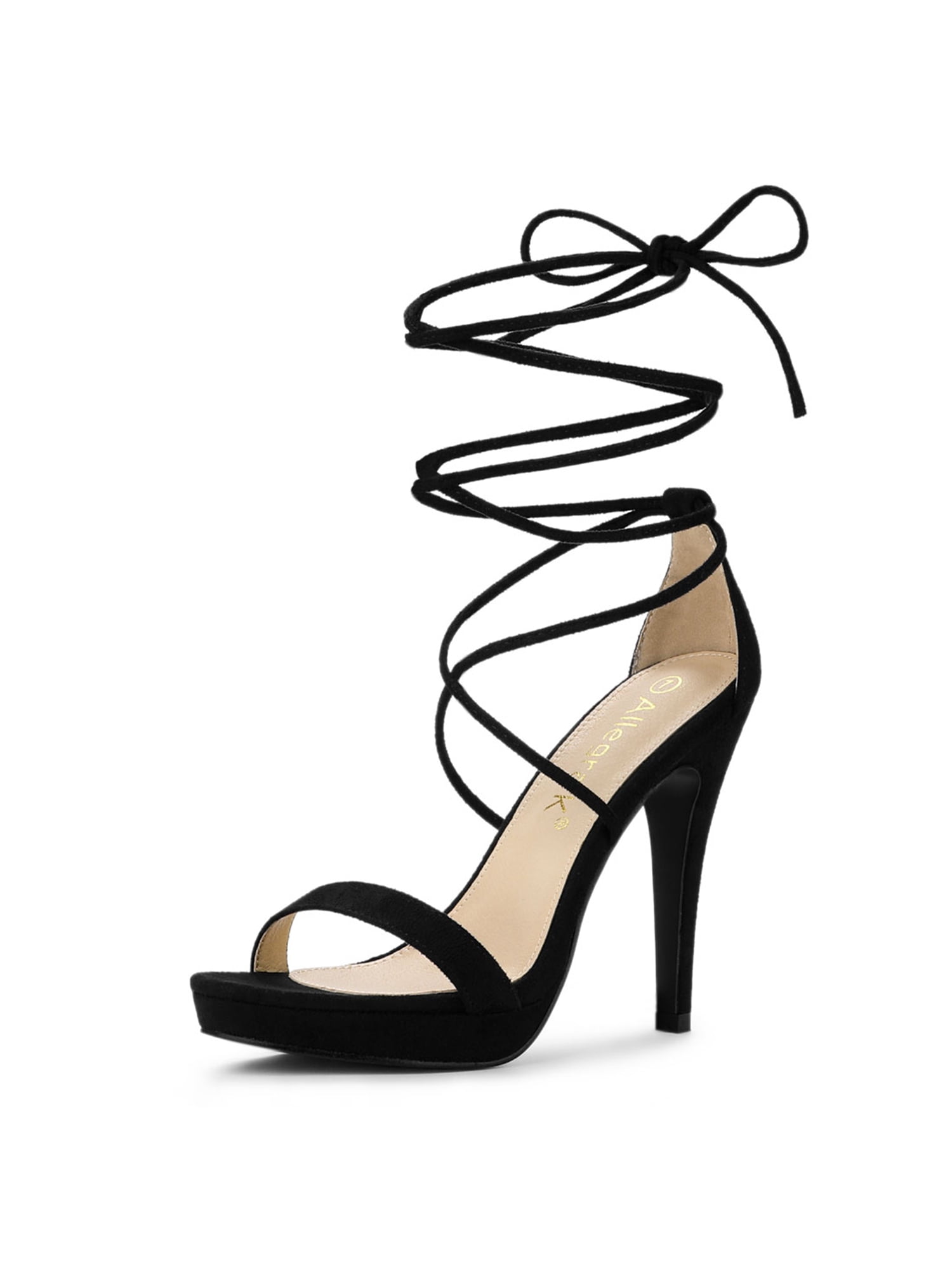 Lace up shop stiletto pumps