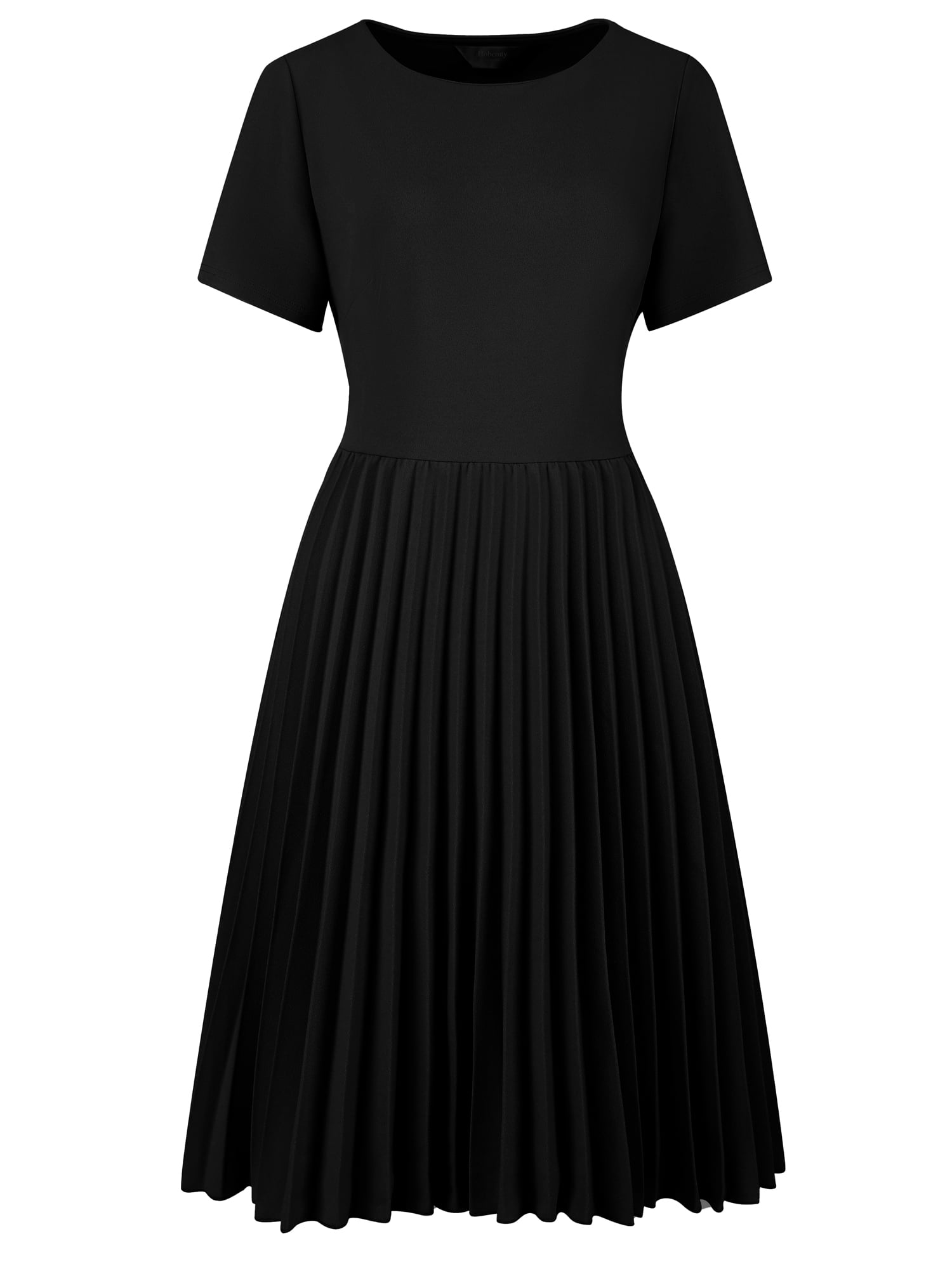 Dorothy perkins black pleated dress sale