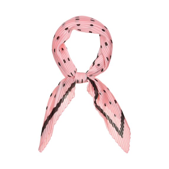 Unique Bargains Women's Pleated Neck Scarf Rhombus Handkerchief Bandana Headband