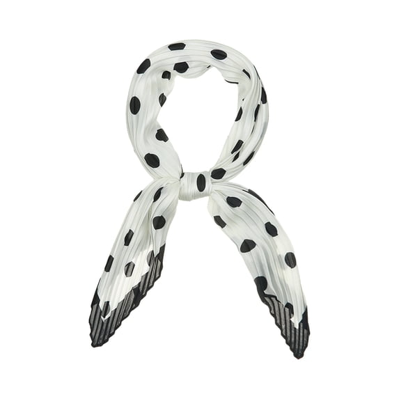Unique Bargains Women's Pleated Neck Scarf Rhombus Handkerchief Bandana Headband
