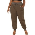 thumbnail image 1 of Unique Bargains Women's Plus Casual Activewear Drawstring Jogger Pant, 1 of 7