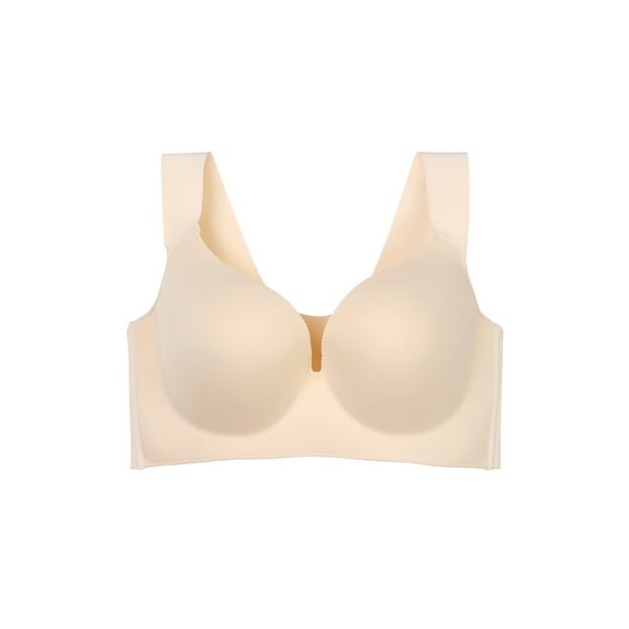 Unique Bargains Women's Plus Full Figure Seamless Original Wire free Pull UP Bras