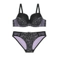 thumbnail image 1 of Unique Bargains Women's Plus Size 2 Pieces Push-Up Underwire Comfort Bra and Brief Set, 1 of 6