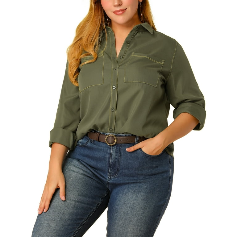 womens plus size shirts walmart
