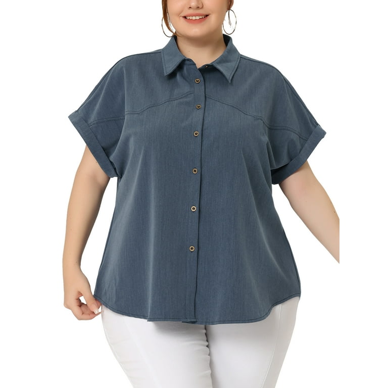 womens plus size shirts walmart