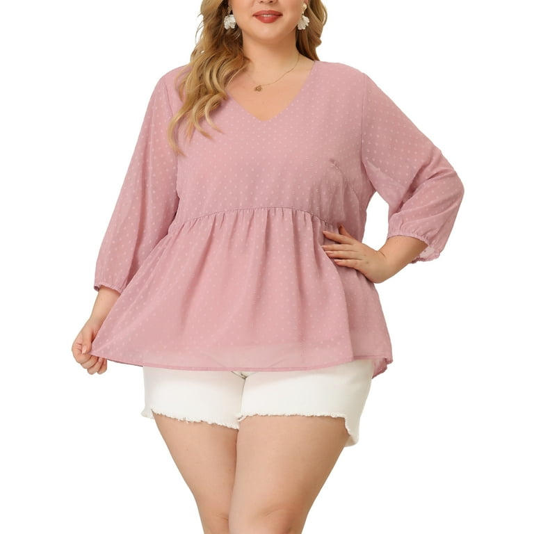 Babydoll plus 2024 size tops
