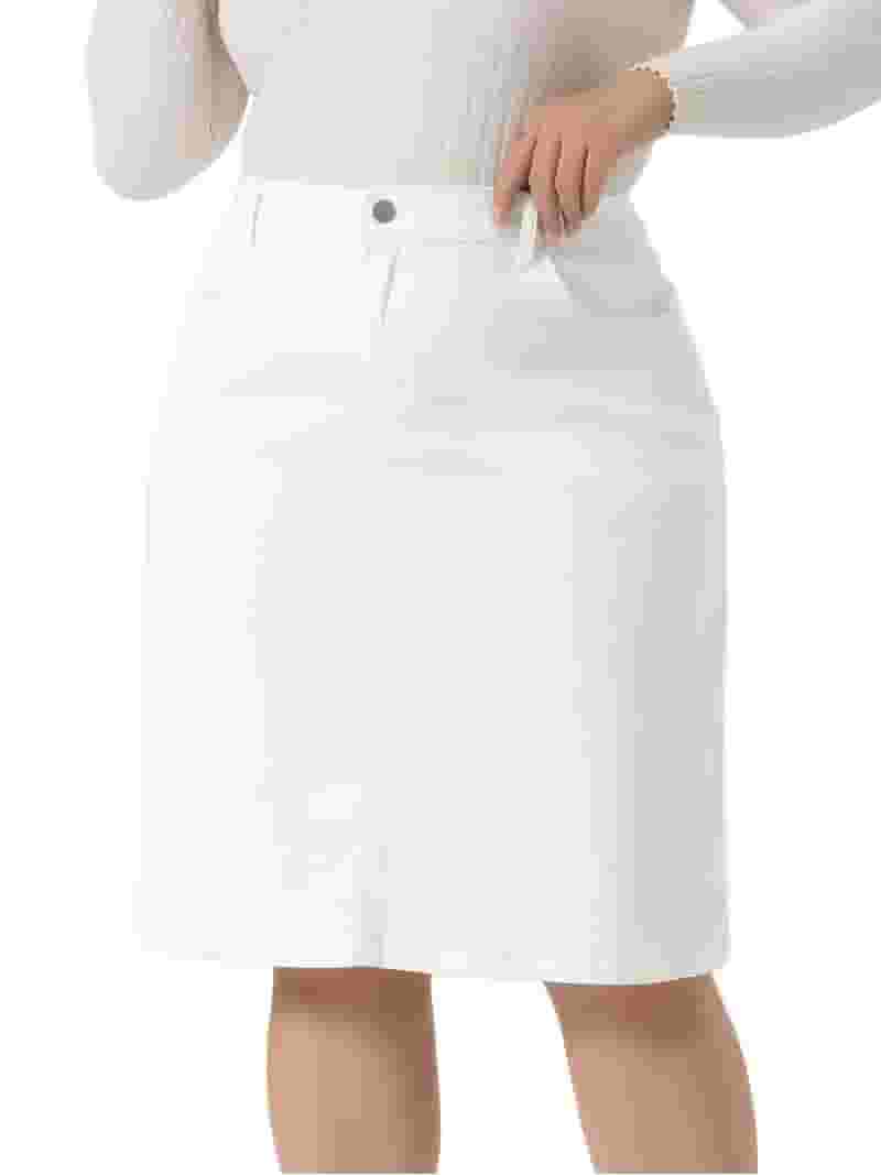 Pencil Skirt White Skirt Size 20 Pleated Skirt White Midi Pencil