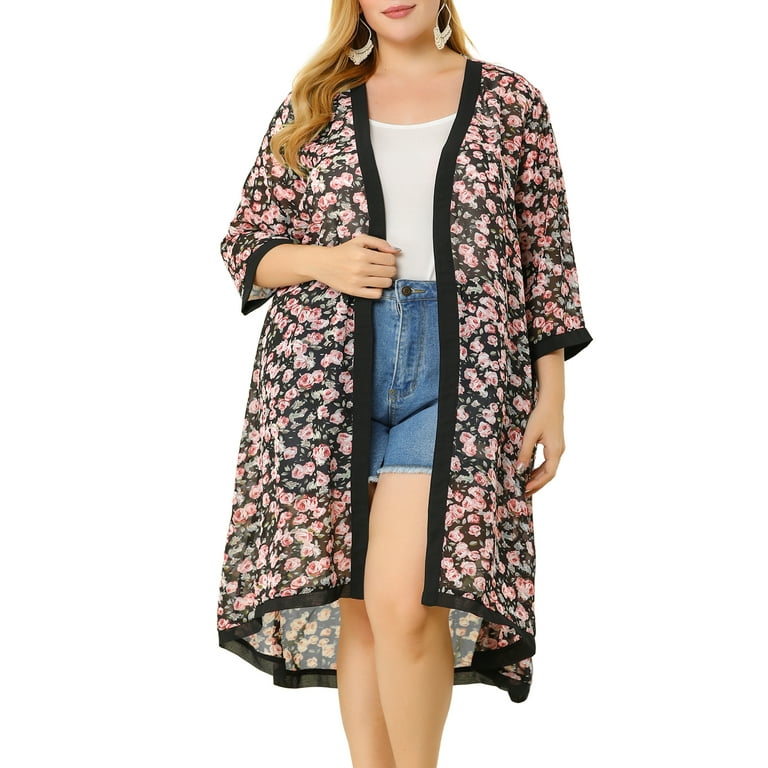 Plus size summer outlet cardigans