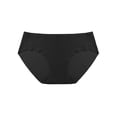 thumbnail image 1 of Unique Bargains Women's Plus Size High Rise Seamless Brief Laser Cut Underwear Black 3X, 1 of 6