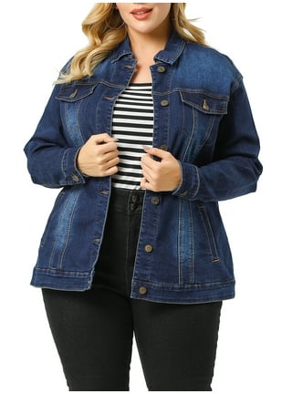 Plus size jean sales jacket walmart