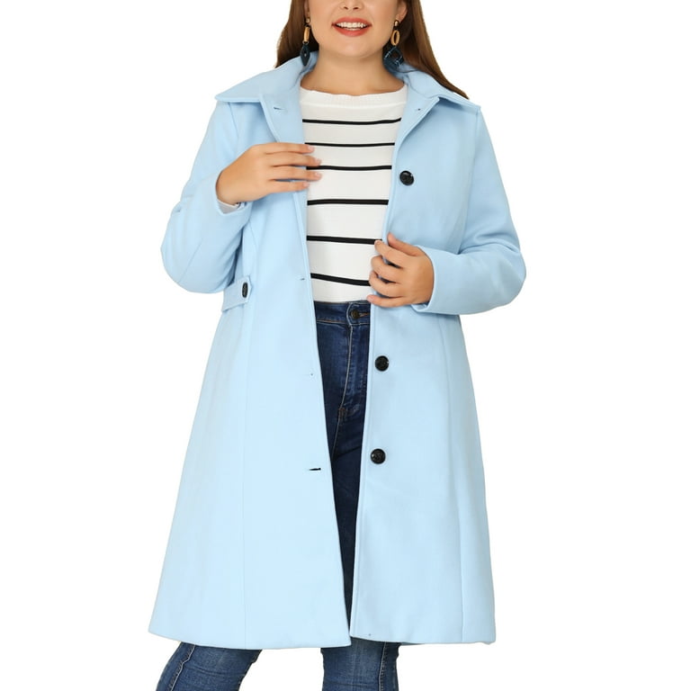 Plus size peacoat long hot sale