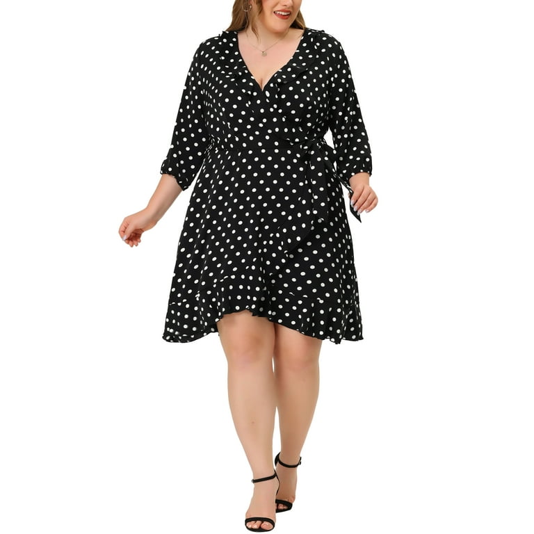 3/4 sleeve V neck Elastic waist Plus size bodycon Dresses 3/4 sleeve V neck Elastic waist Plus size bodycon Dresses