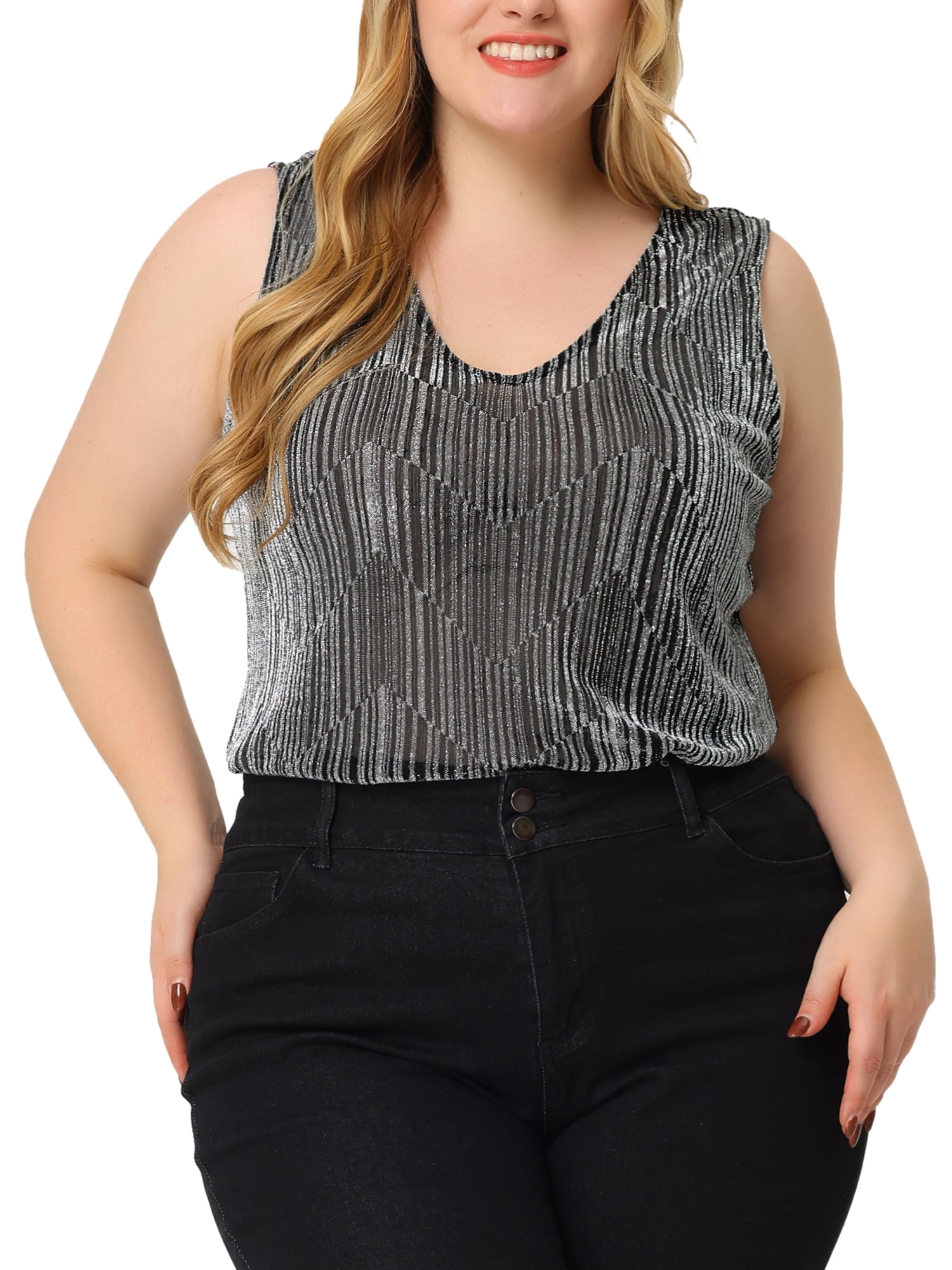 3x sequin top