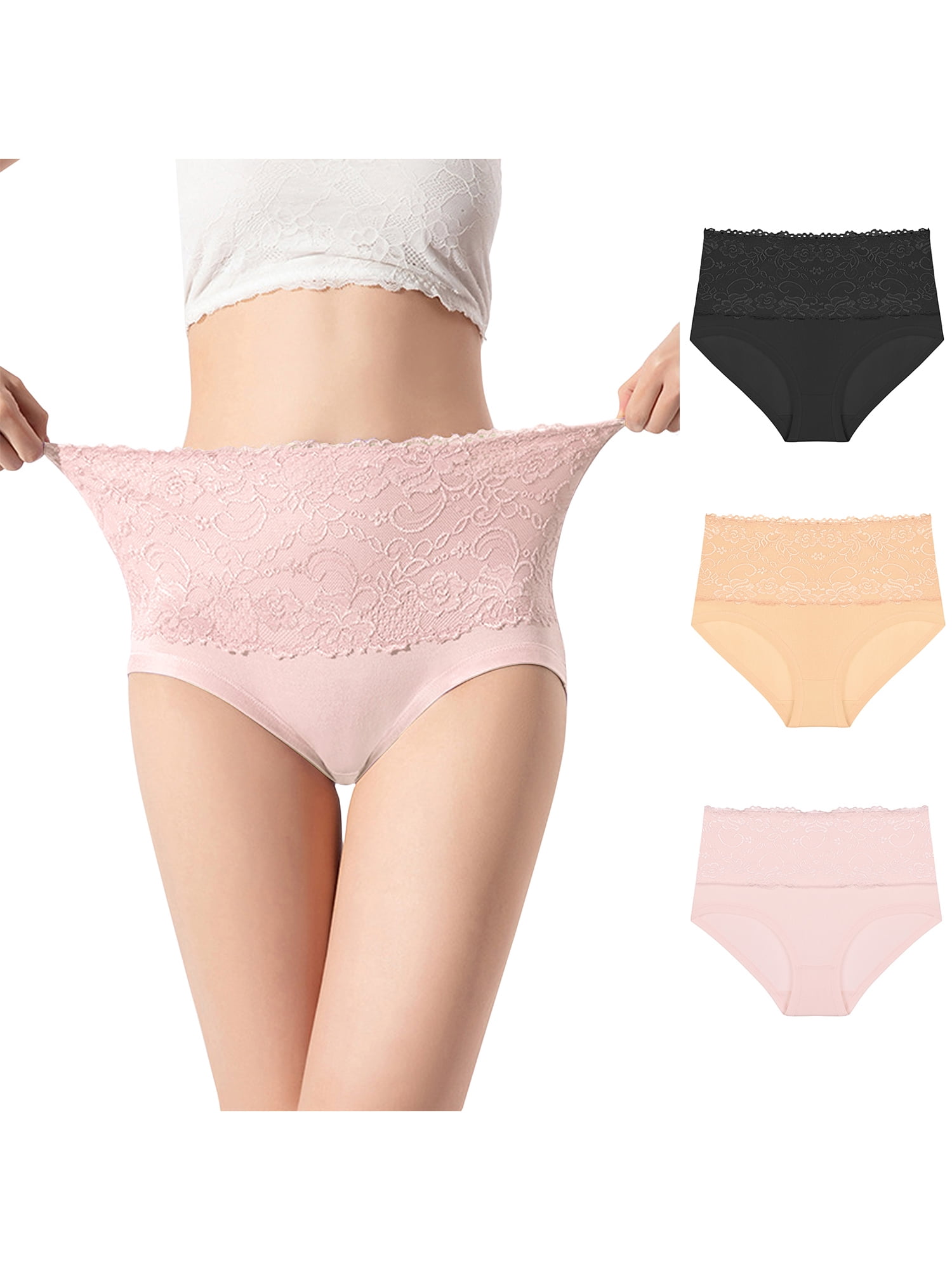 Unique Bargains Women's Plus Size Satin Brief Mid-Rise Hipster Stretchy  Underwear 