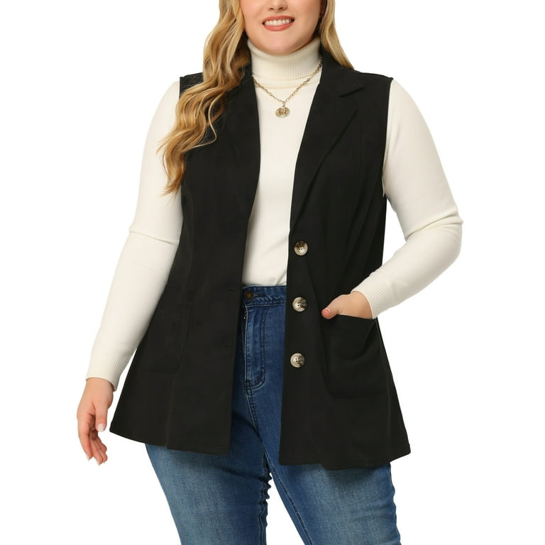 Women's dress vests plus clearance size