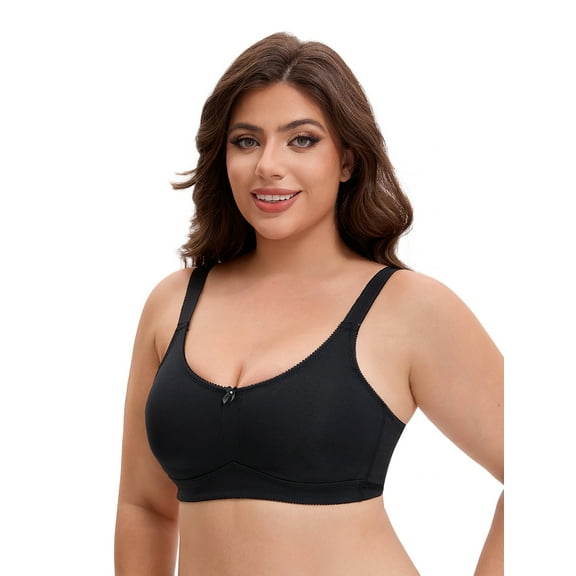 Unique Bargains Women's Pocket Bra for Silicone Breast Forms Minimizers Black 36 C