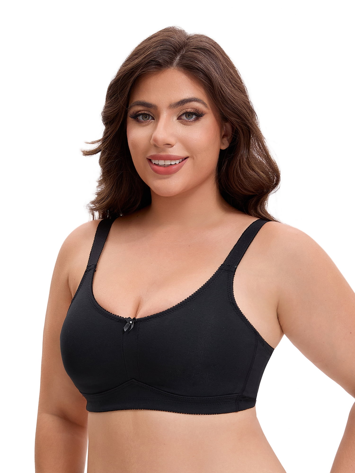 Unique Bargains Women's Pocket Bra for Silicone Breast Forms Minimizers Black 40 B
