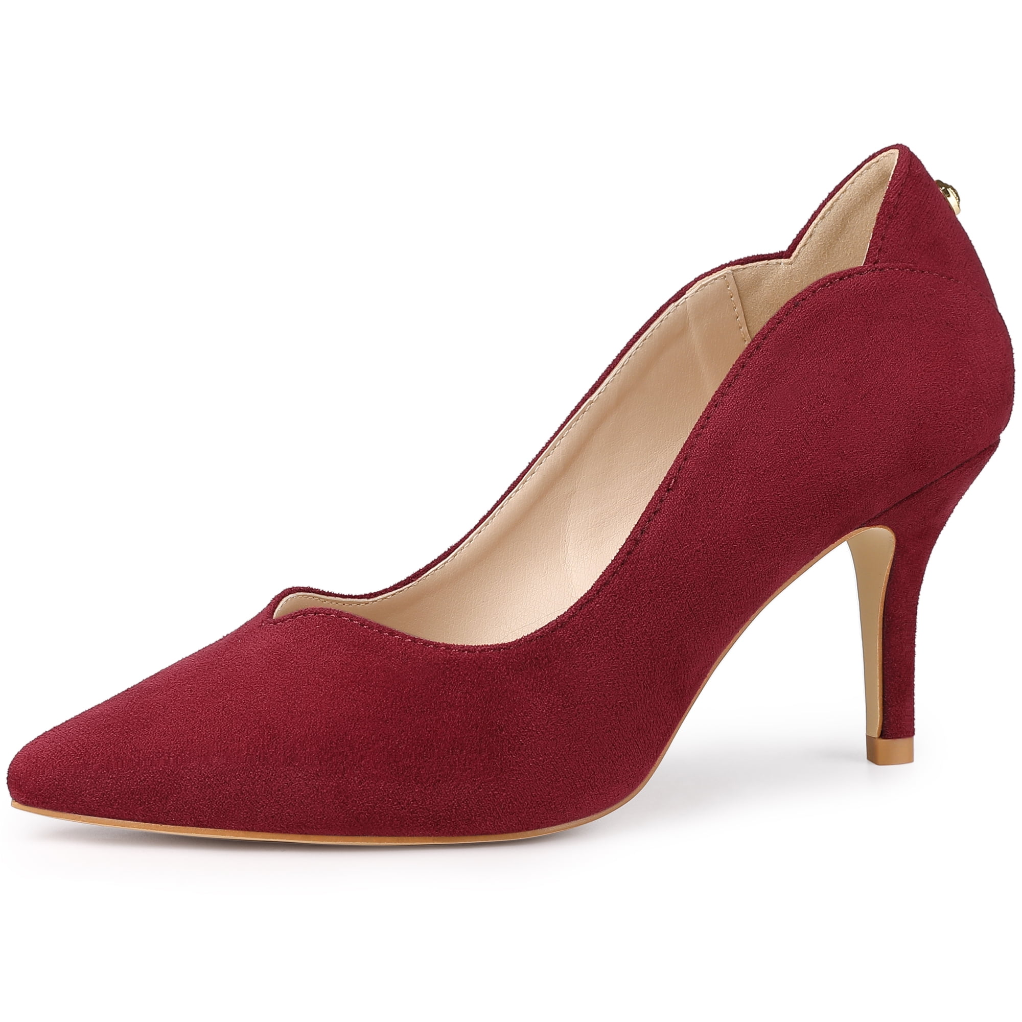 Unique Bargains Women's Pointed Toe Pull on Stiletto Heels Pumps