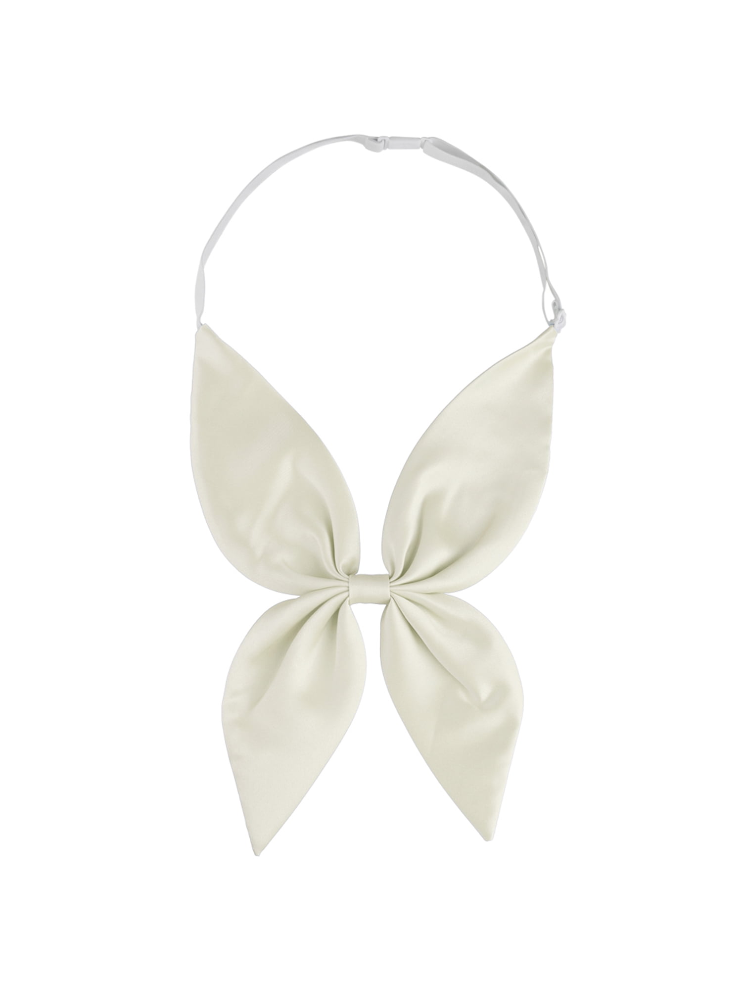 Unique Bargains Women's Pre-tied Bowknot Bowties Adjustable Bow Tie Sailor Suit Deor White