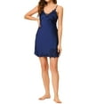 thumbnail image 1 of Unique Bargains Women's Satin Summer Pajama Sexy Nightgown Lingerie Dress, 1 of 5