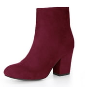 Red Ankle Boots Womens