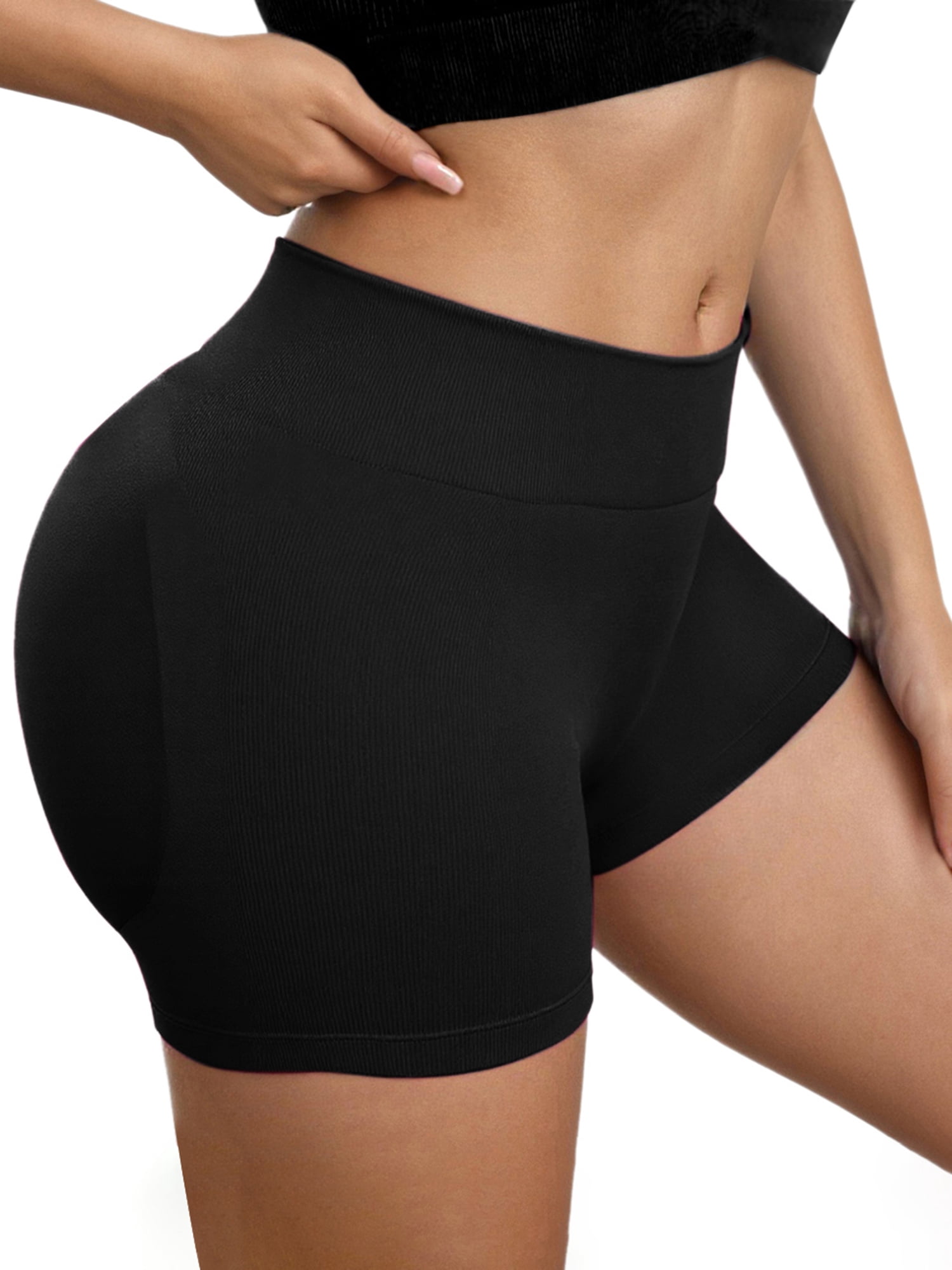 Unique Bargains Women's Slimming Waist Butt Lifter Panties M Black