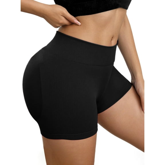 Unique Bargains Women's Slimming Waist Butt Lifter Panties M Black