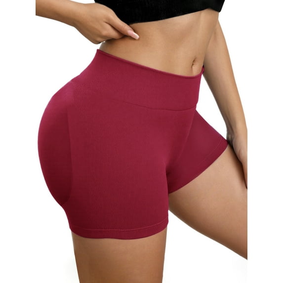 Unique Bargains Women's Slimming Waist Butt Lifter Panties M Rose Pink