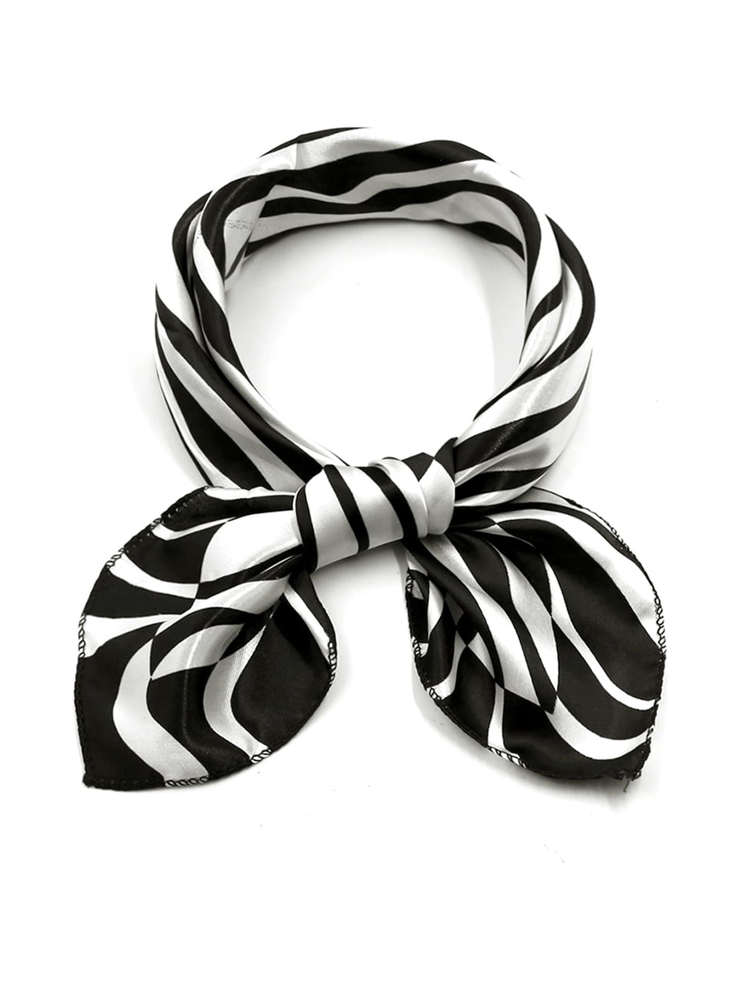 Unique Bargains Women's Square Shaped Printed Contrast Color Casual Scarves